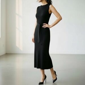 Unbranded XL Sleeveless Black Maxi Dress Cutout Bodycon Sexy Goth Clubbing